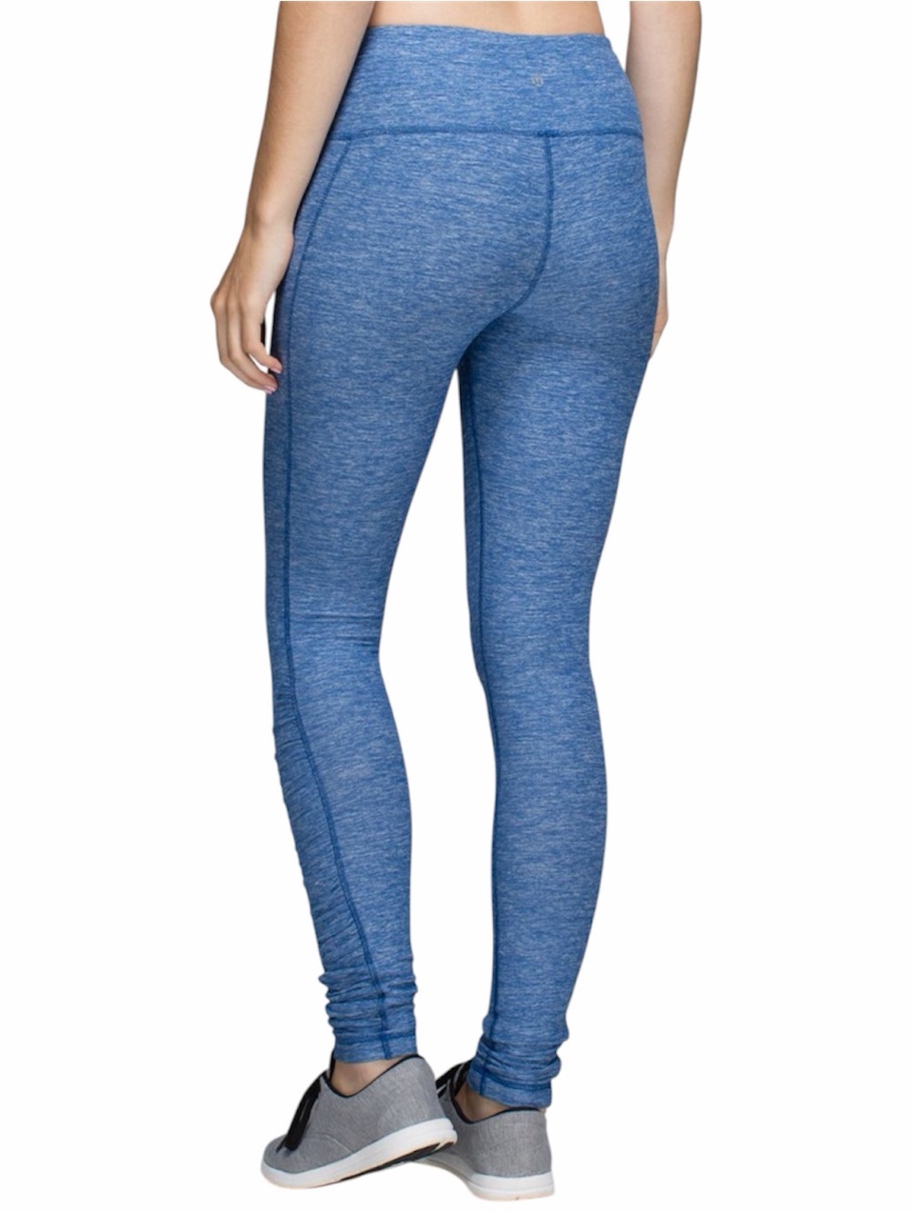Lululemon Run: Turn Around Tight Blue Ruched Leggings